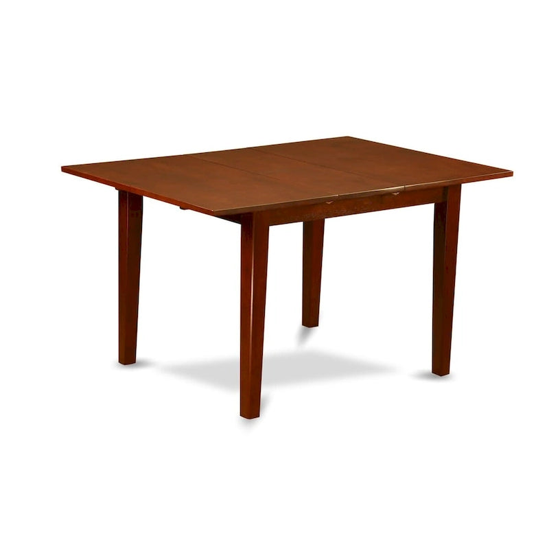 Ensemble de salle à manger East West Furniture – une table en bois et des chaises de salle à manger en tissu de lin