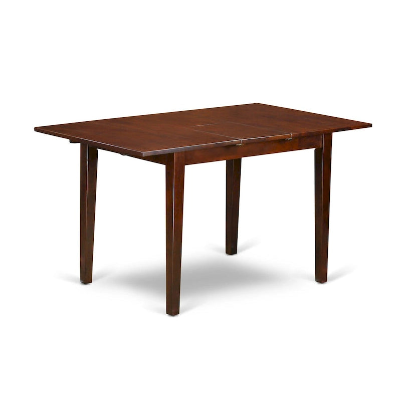 Ensemble de salle à manger East West Furniture – une table en bois et des chaises de salle à manger en tissu de lin