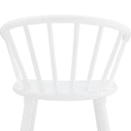 Tabourets de bar à dossier fuseau, lot de 2 – Café foncé / Noir / Noyer / Blanc