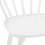Tabourets de bar à dossier fuseau, lot de 2 – Café foncé / Noir / Noyer / Blanc