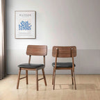 New Classic Furniture Thea Walnut and Black Side Chair (Set of 2)
