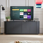 Meuble de rangement, buffet, meuble TV avec motif ondulé
