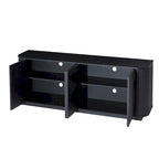 Meuble de rangement, buffet, meuble TV avec motif ondulé