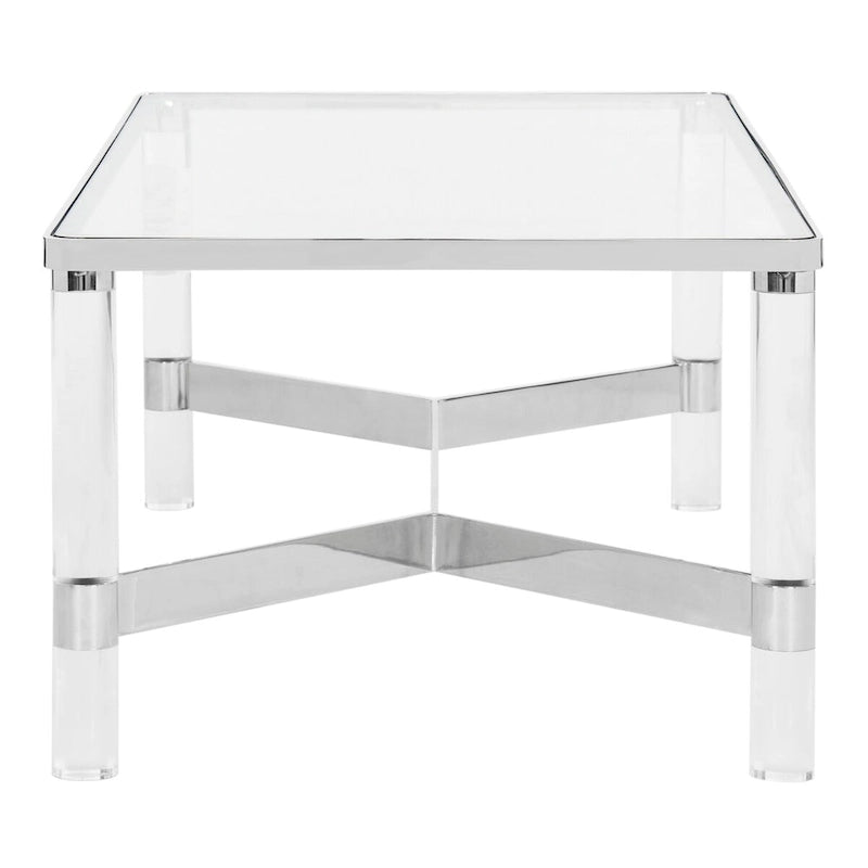 Table basse SAFAVIEH Couture Giang en acrylique et argent - 47Lx24Px17H