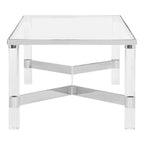 Table basse SAFAVIEH Couture Giang en acrylique et argent - 47Lx24Px17H
