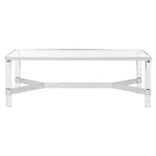 Table basse SAFAVIEH Couture Giang en acrylique et argent - 47Lx24Px17H