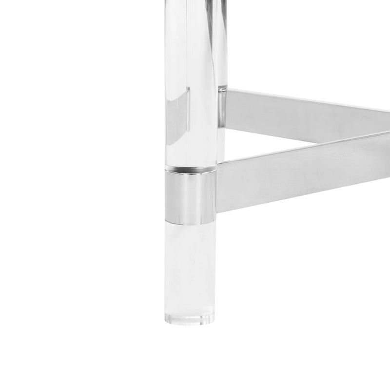 Table basse SAFAVIEH Couture Giang en acrylique et argent - 47Lx24Px17H