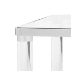 Table basse SAFAVIEH Couture Giang en acrylique et argent - 47Lx24Px17H